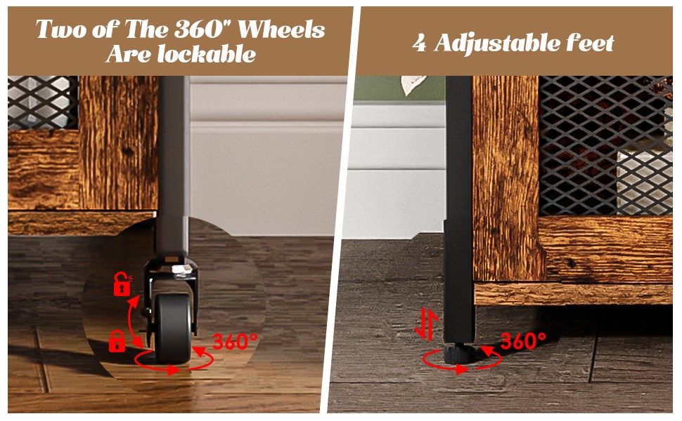 Coffee Bar Cabinet, 3 Tier Coffee Station Table on Wheels, 35.9″ H Bar Cart with