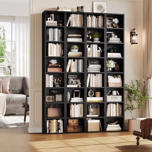 8-Tier Media Tower Rack.6 X 9.3 X 70.9 Inches CD DVD Slim Storage 1 Black