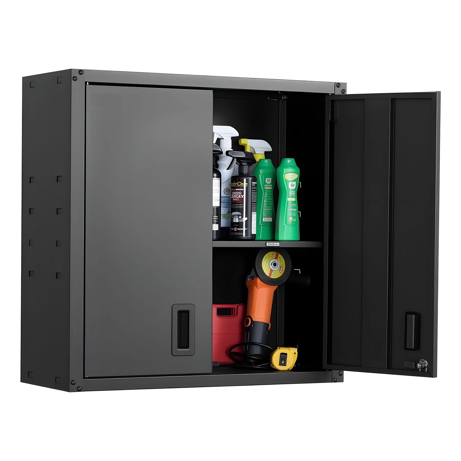 Metal Wall Cabinet 30 inch Wall Mounted Cabinet with Adjustable Shelf