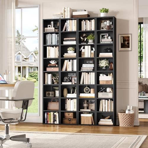 8-Tier Media Tower Rack.6 X 9.3 X 70.9 Inches CD DVD Slim Storage 1 Black