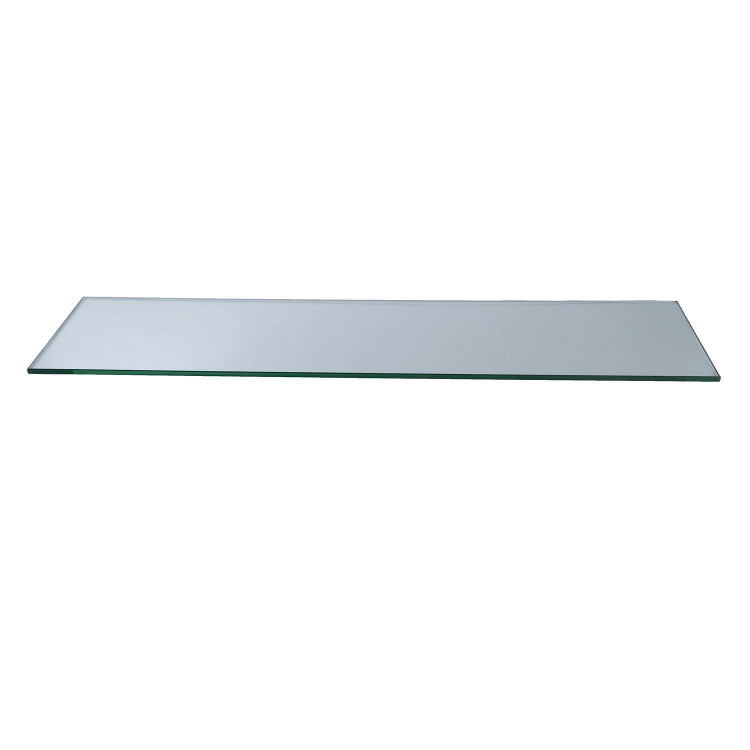 Clear Glass Only Shelves By Spancraft Glass 4.75X12GS10MMFPTCTMP