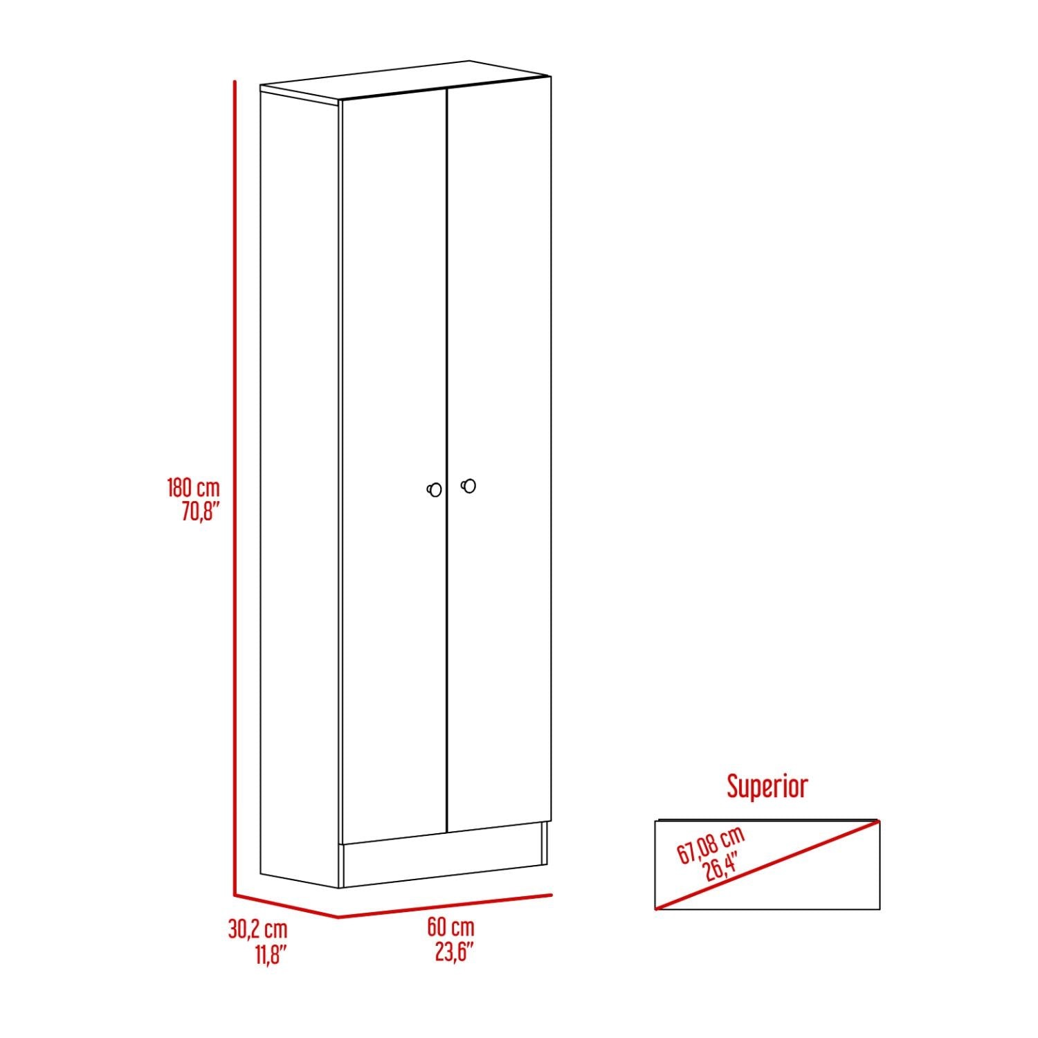 Multistorage Pantry Engineered Wood Pearl
