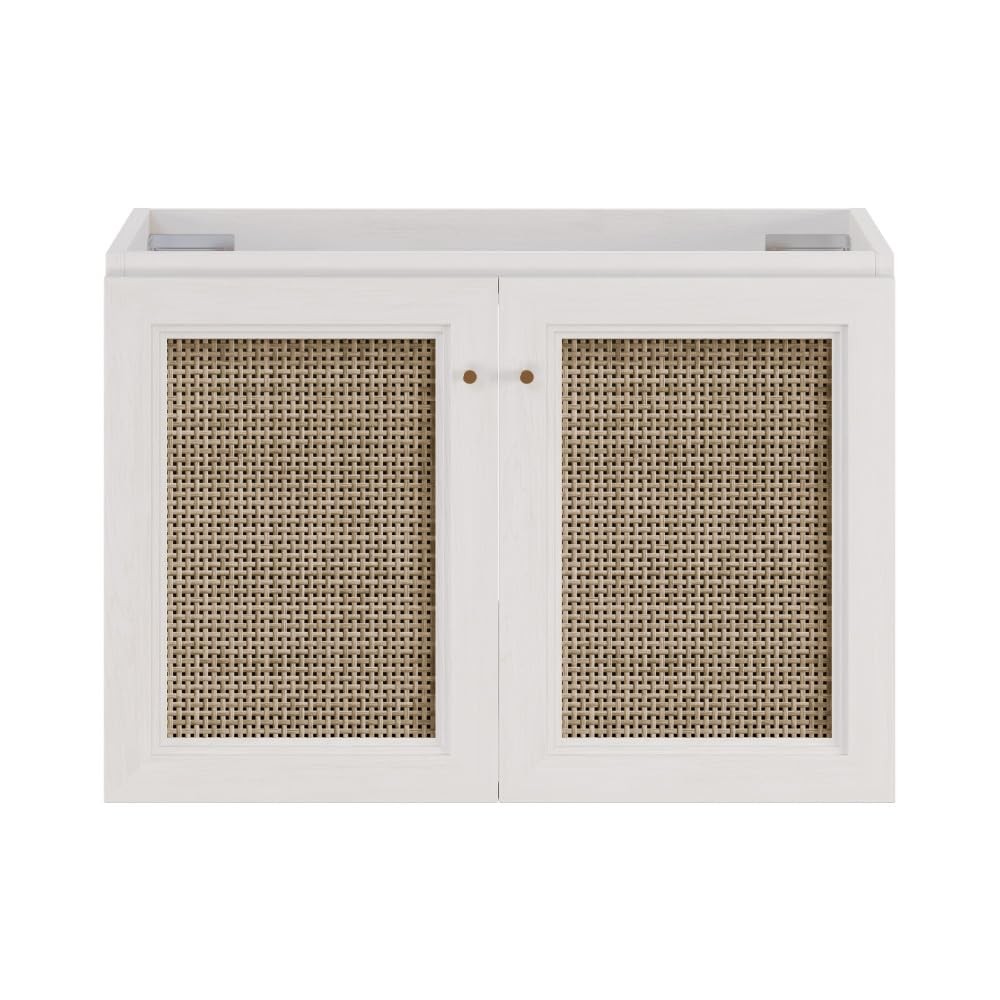Swiss Madison Classe 30″ Wall-Mounted Bathroom Vanity in White Without Sink Top