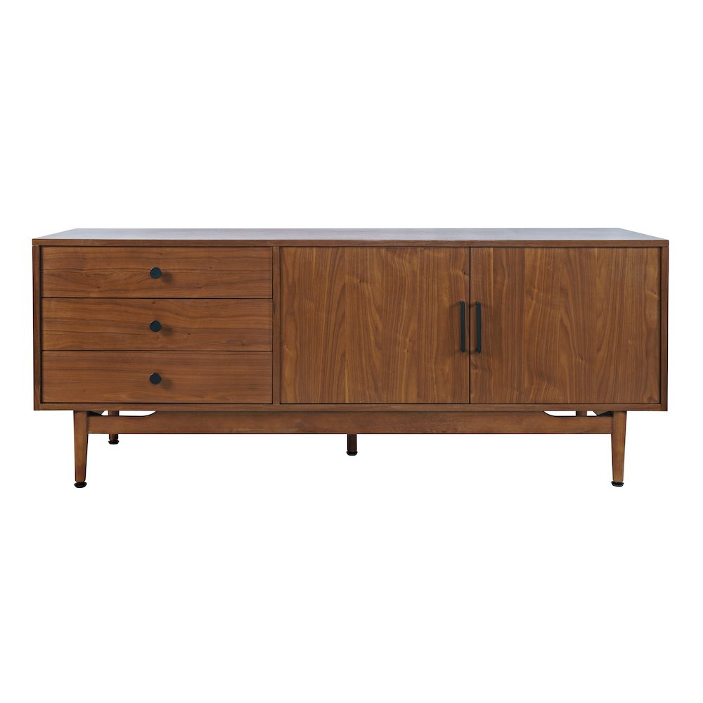 Olson 67″ Mid-Century Modern Scandinavian Console TV Stand Storage Cabinet