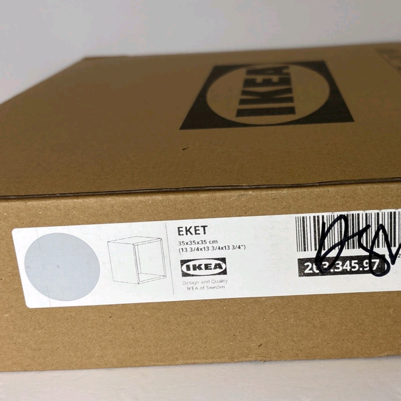 IKEA EKET 203.345.97 Cabinet Light Gray Modern Square 13 3/4 x 13 3/4 x 13 3/4″