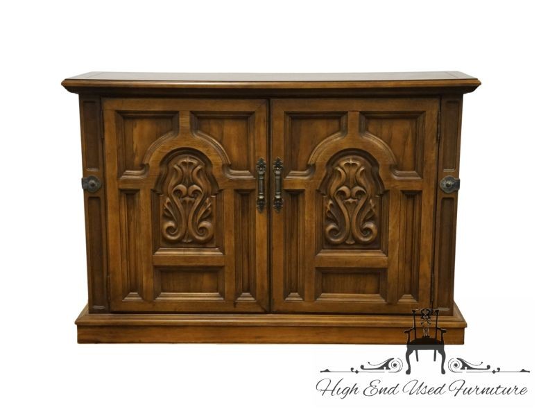 THOMASVILLE FURNITURE Flamenco Collection Spanish Mediterranean Solid Pecan 4…