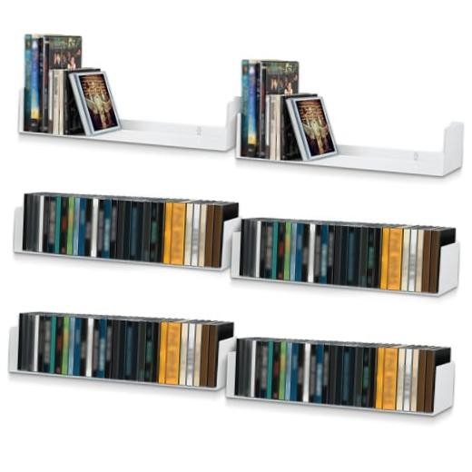 6 Pack Cd Dvd Floating Shelves U Shape Shelves Storage Metal Cd Dvd Storage