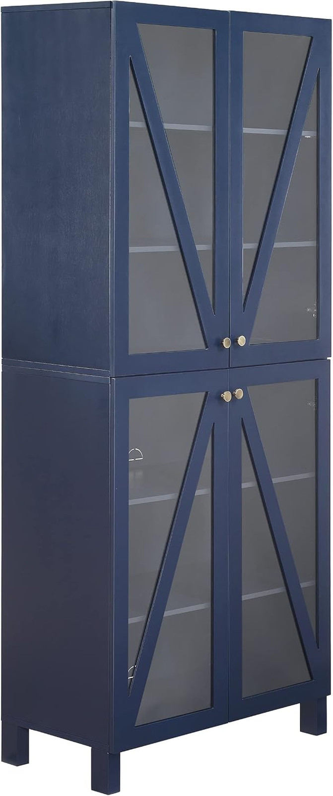 Cassai Tall Pantry Storage Cabinet with Shelves, Kitchen, Dining, or Laundry Roo