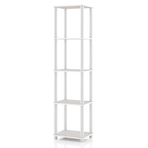 Homes: Inside + Out Apexa Modern 5-Tier Narrow 5-Tier (Narrow) Taupe Grey