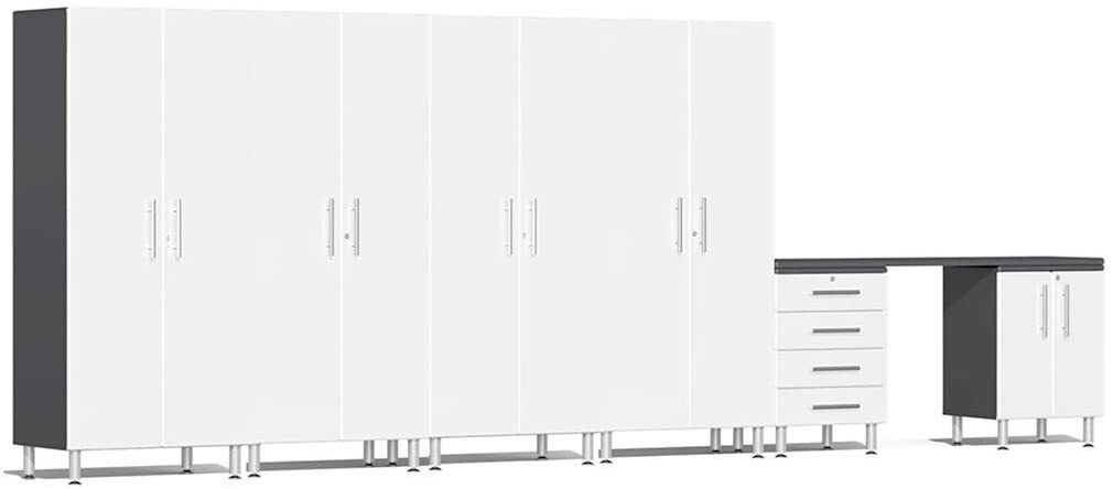 Ulti-MATE Garage UG27071W 7-Piece Cabinet Kit in Starfire White Metallic