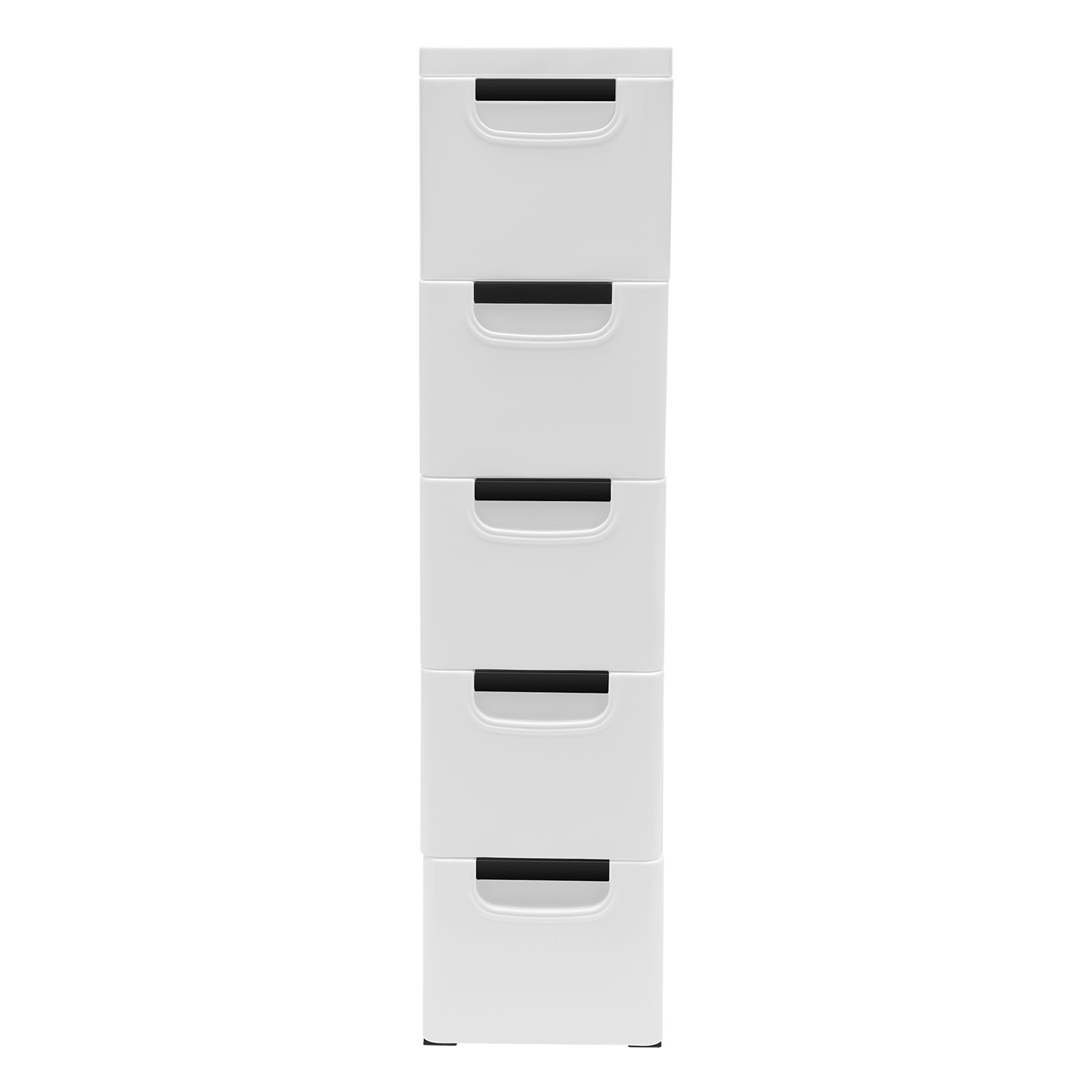 Bathroom Storage Cabinet 5 Layers Narrow Storage Unit Adjustable Shelves Floor