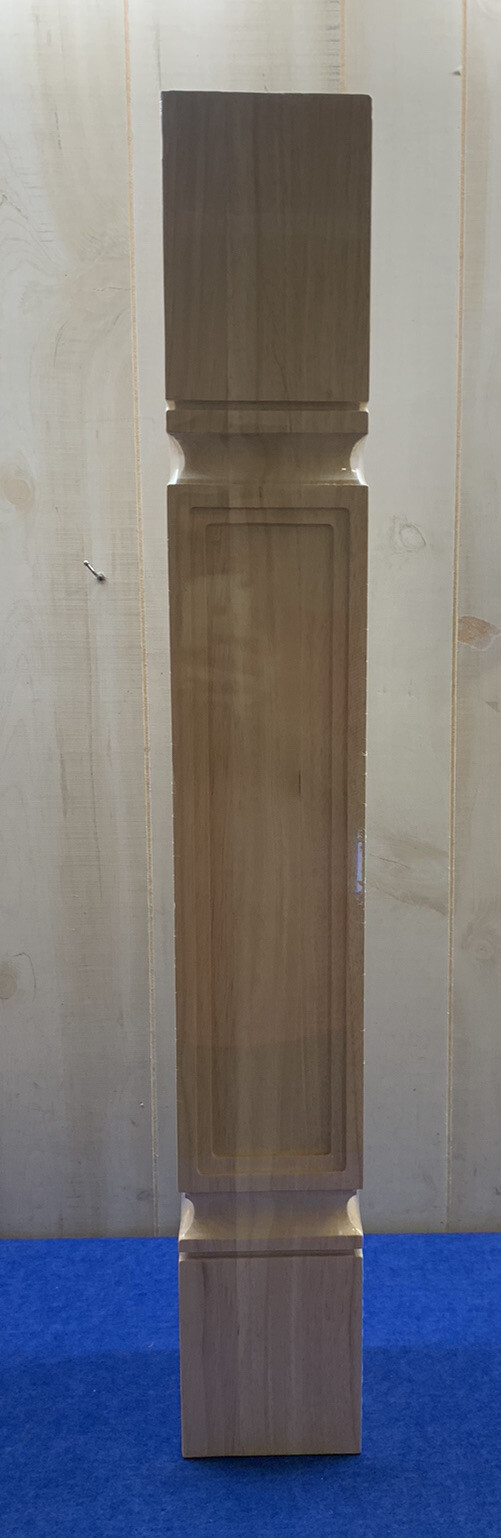 (2) Raised Panel Cabinet Columns 5”x5”x35-1/2” New Free Shipping