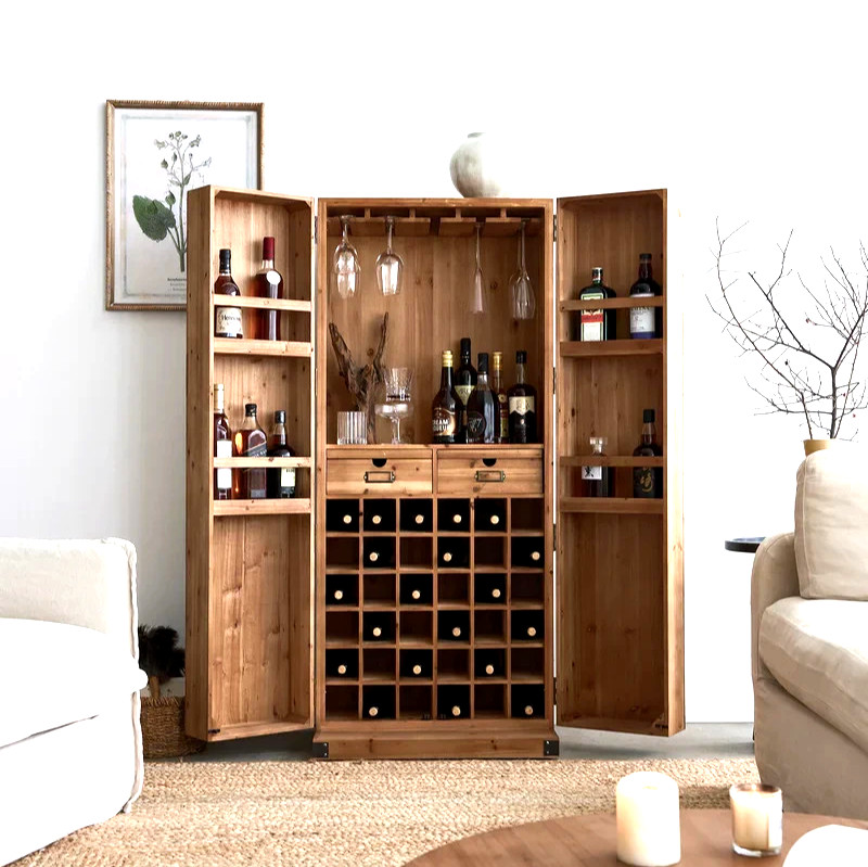 Sierra Bar Cabinet Handmade | Large & Spacious By PJ Collection