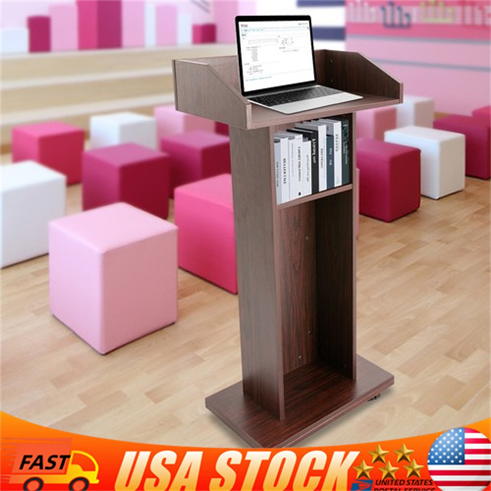 Presentation Stand Lectern Curved Podium Pulpit Church Conference Lectern Podium