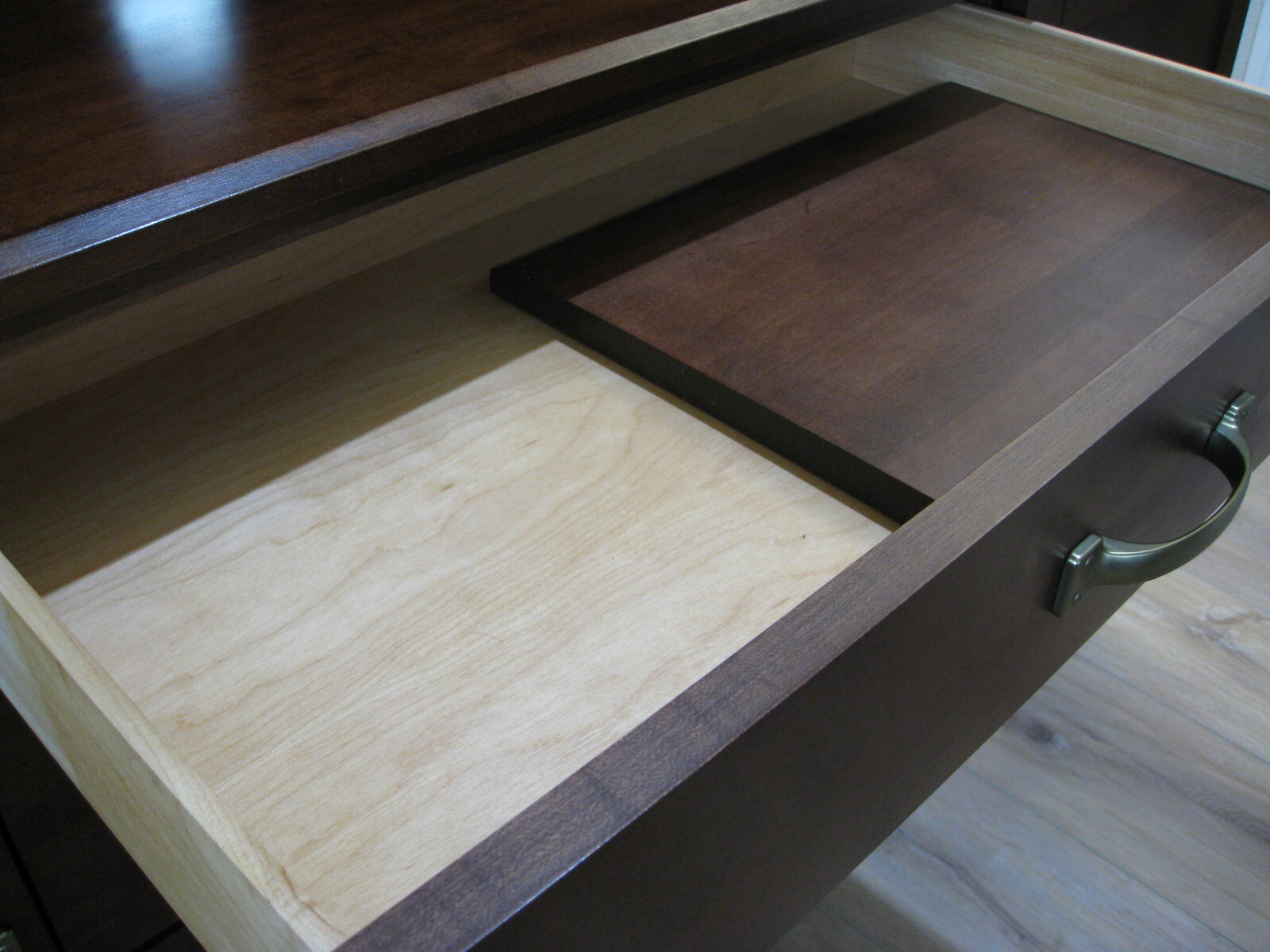 BARONET CLASSIC WALNUT STAIN SOLID MAPLE CREDENZA MADE IN CANADA