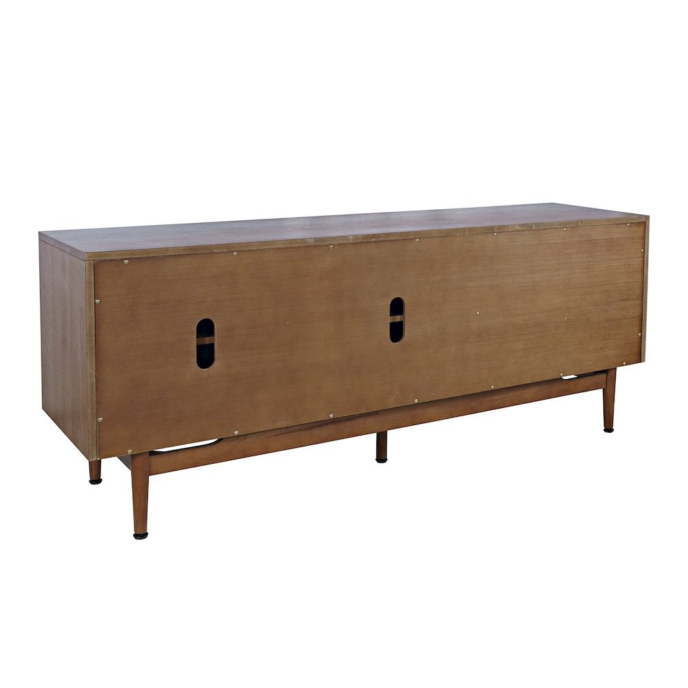 Olson 67″ Mid-Century Modern Scandinavian Console TV Stand Storage Cabinet