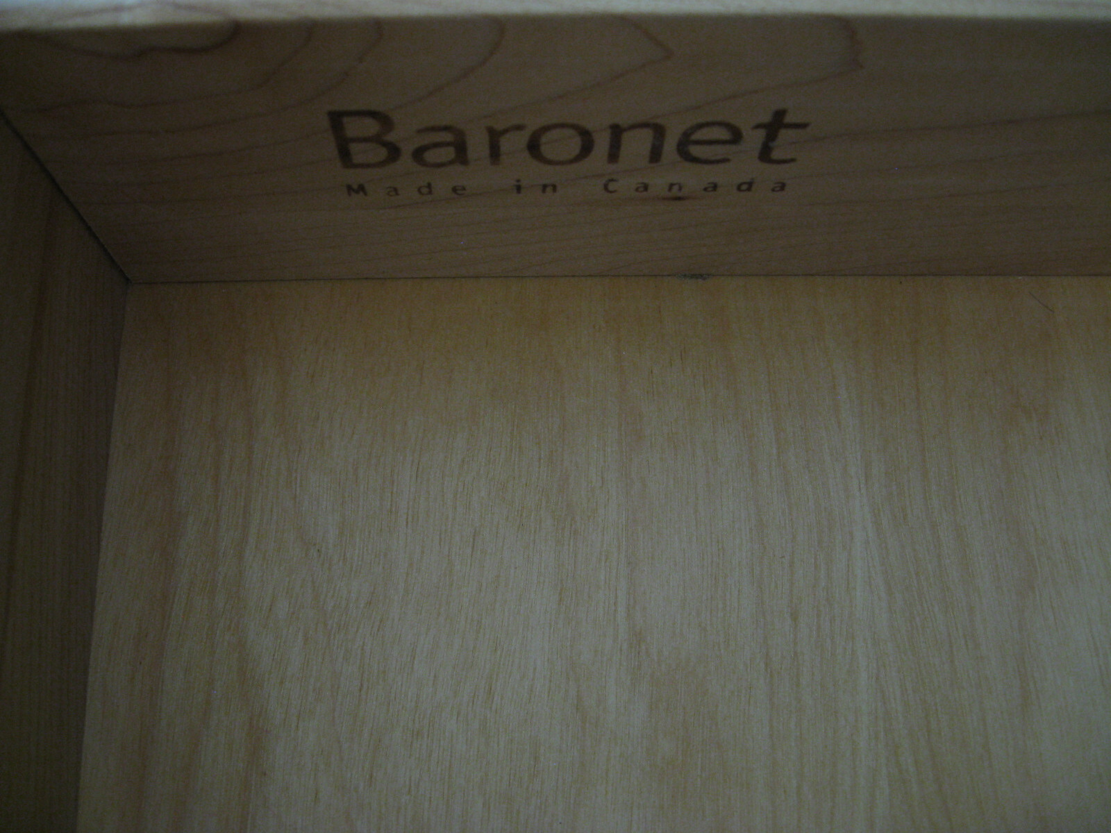BARONET CLASSIC WALNUT STAIN SOLID MAPLE CREDENZA MADE IN CANADA
