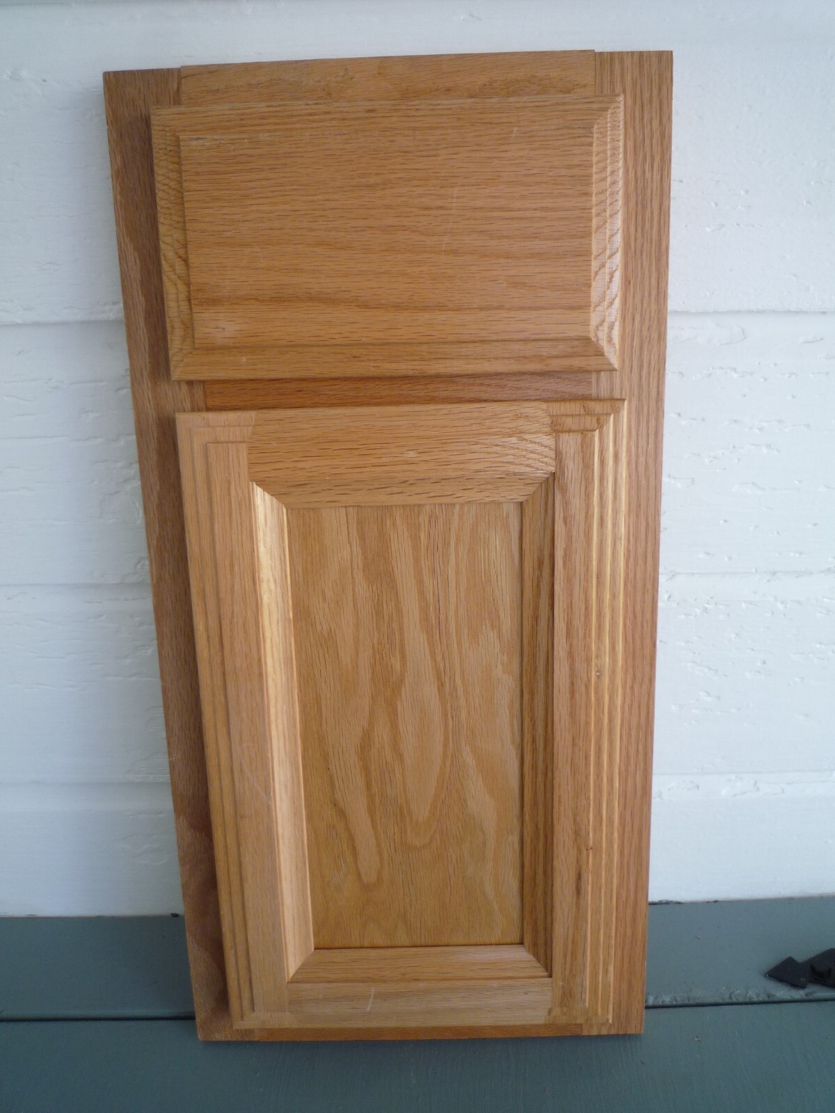Solid Oak Crestwood Cabinet Sample Cupboard Panel Drawer Door w/ Hinges 24″ x 12