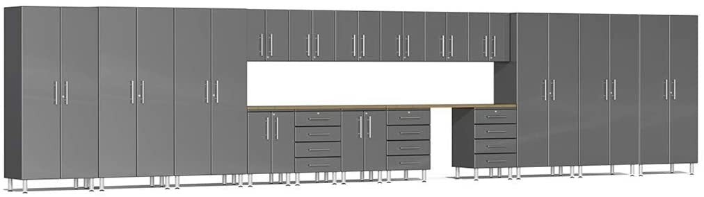 Ulti-MATE Garage UG22192G 19-Piece Cabinet Kit in Graphite Grey Metallic