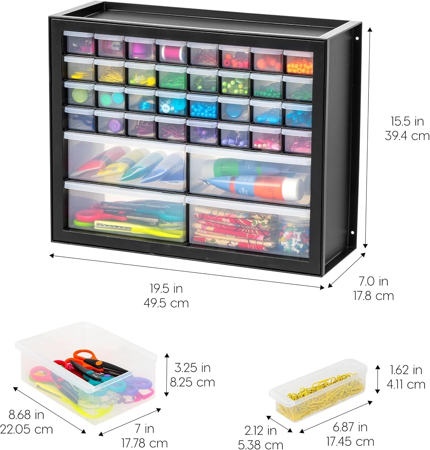 Multi-Purpose 36-Drawer Organizer – Perfect for Hardware, Crafts & Electronics