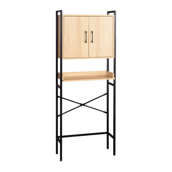 Toilet Storage Rack Wooden Wall Bathroom Organizer For Bathroom Laundry Room