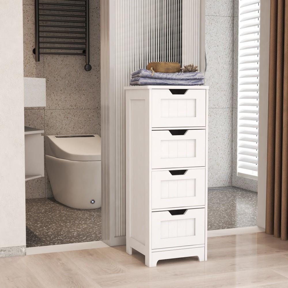 Freestanding Storage Cabinet W 4 Drawers