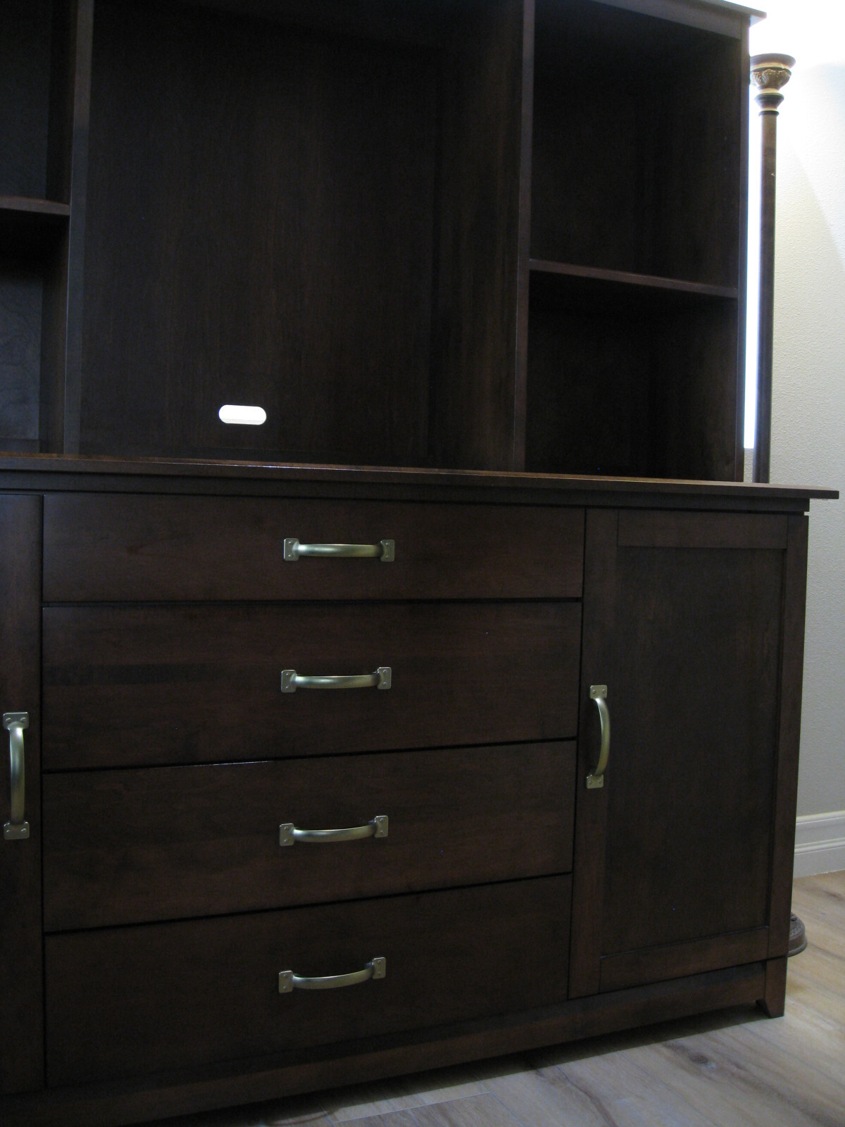 BARONET CLASSIC WALNUT STAIN SOLID MAPLE CREDENZA MADE IN CANADA