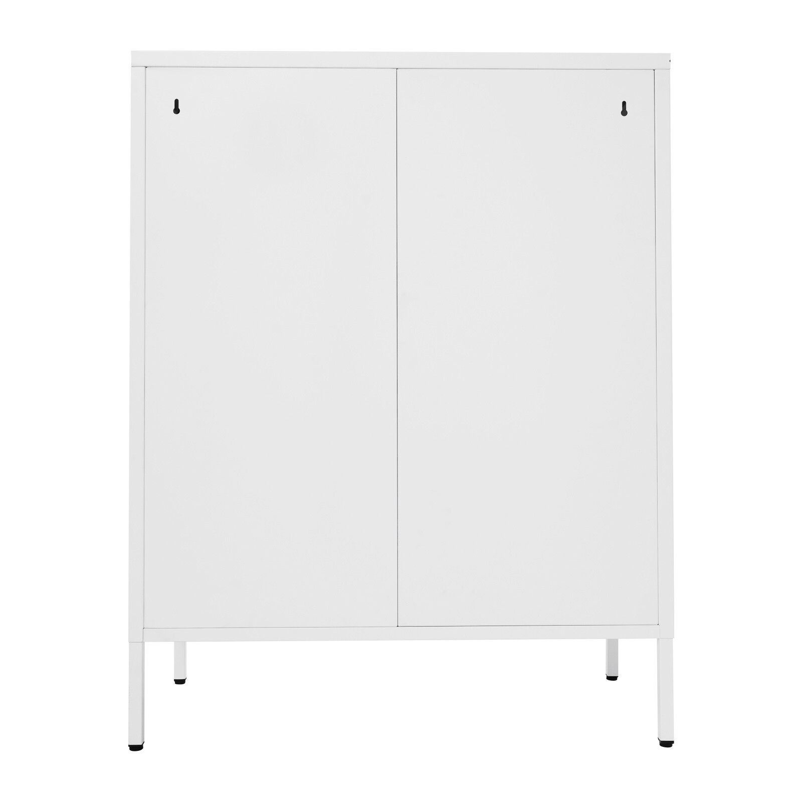 Accent Display Storage Cabinet w /2 Glass Door for Living Room White 80*40*102cm
