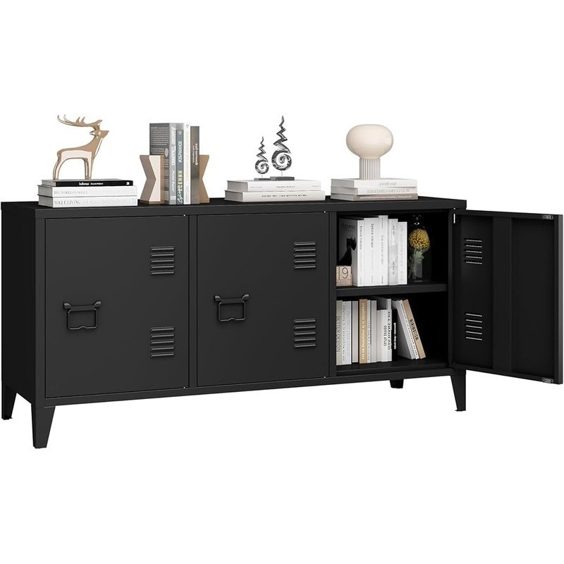 Industrial Storage Cabinet Metal Locker Bedroom Office Multipurpose Organizer US