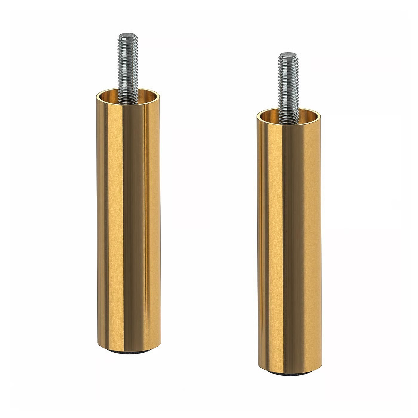 2 pack Ikea OSARP Leg, brass color, 3 7/8 ” Adjustable NEW 904.899.01
