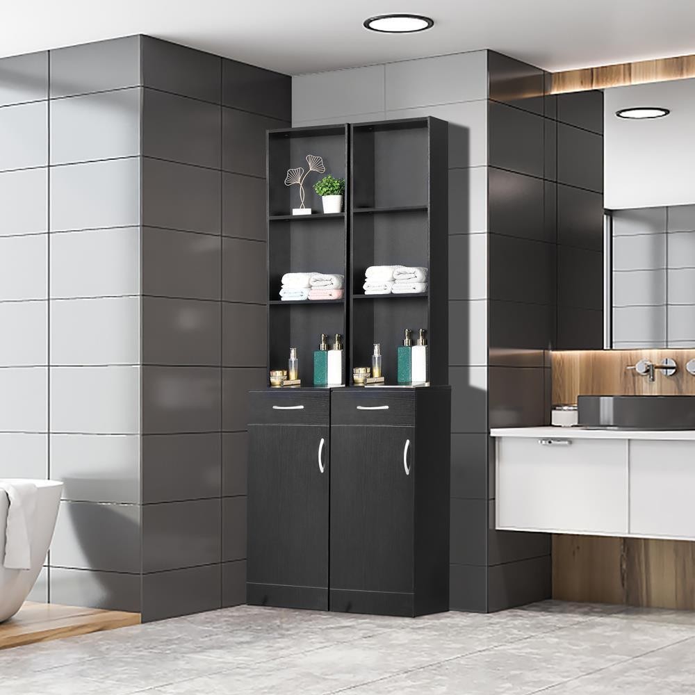 Tall Kitchen Pantry Cabinet Storage Cupboard Organizer Furniture Drawer Shelves