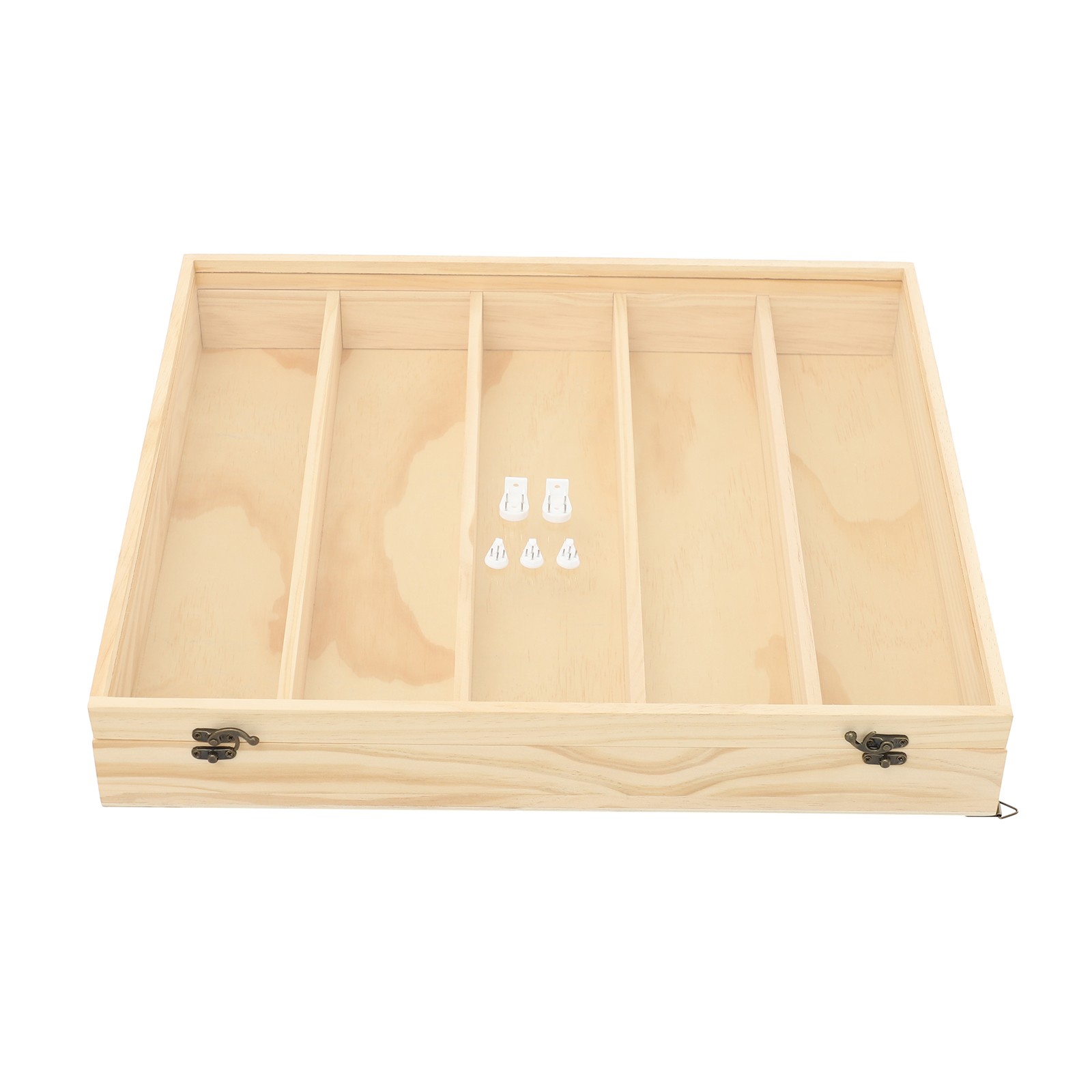 50*9*56cm Toy Display Case, 5 Tiers Wooden Display Cabinet, Wall-Mounted Cabinet